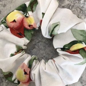 Fruit hair scrunchie ponytail holder elastic New